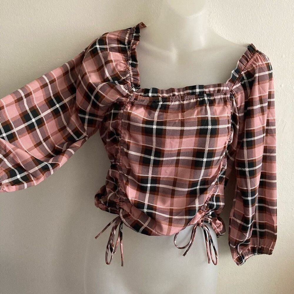 Mileage large crop top scrunch front large